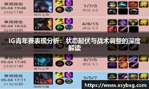 IG青年赛表现分析：状态起伏与战术调整的深度解读